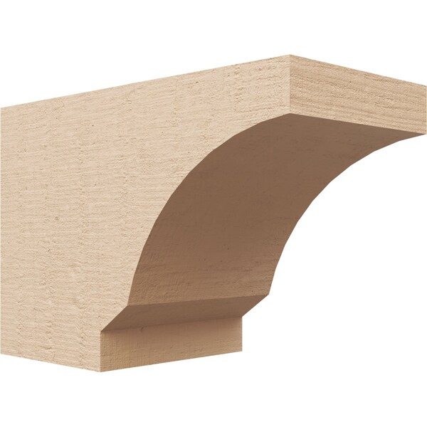 Ekena Millwork 6in. W x 8in. H x 12in. L Moab Woodgrain TimberThane Rafter Tail, Primed Tan RFTUR06X08X12MOARCPR - main